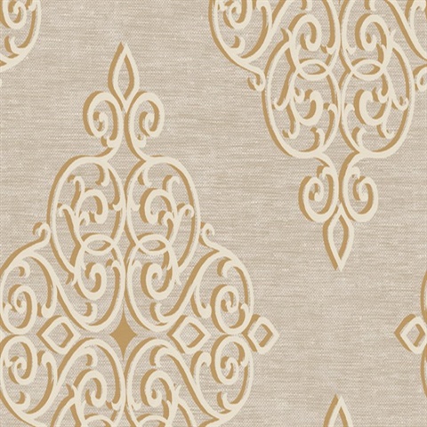 Burgundy Damask