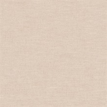 Chambray Blush Fabric Weave Wallpaper