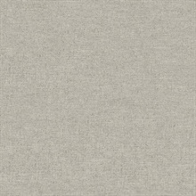 Chambray Grey Fabric Weave Wallpaper