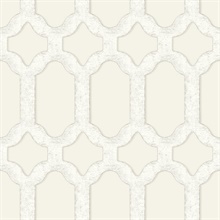 Chervil Cream Trellis Wallpaper