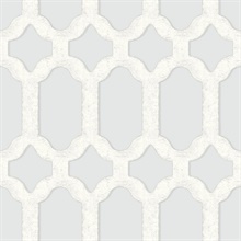 Chervil Sky Blue Trellis Wallpaper