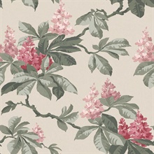 Chestnut Pink Floral Wallpaper