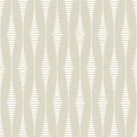 Chillbourne Balanced Beige Linen Stripe Wallpaper