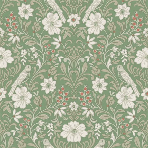 Colette Bright Green Wallpaper