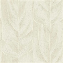 Dicot Neutral Leaf Wallpaper