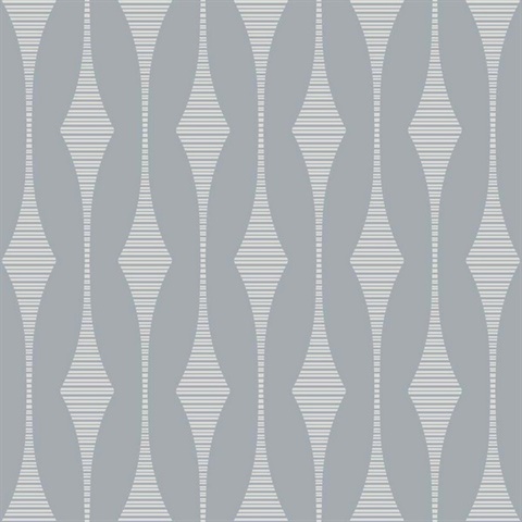 Dorado Lapis Geometric Stripe Wallpaper