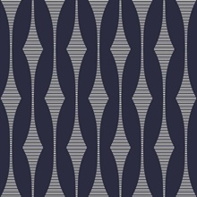 Dorado Seaside Geometric Stripe Wallpaper