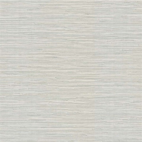 Eagle River Grey Linen Faux Grasscloth Wallpaper