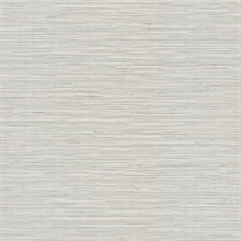 Eagle River Grey Linen Faux Grasscloth Wallpaper