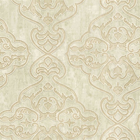 Elena Beige Damask