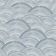 Encircle Indigo Geometric Wallpaper