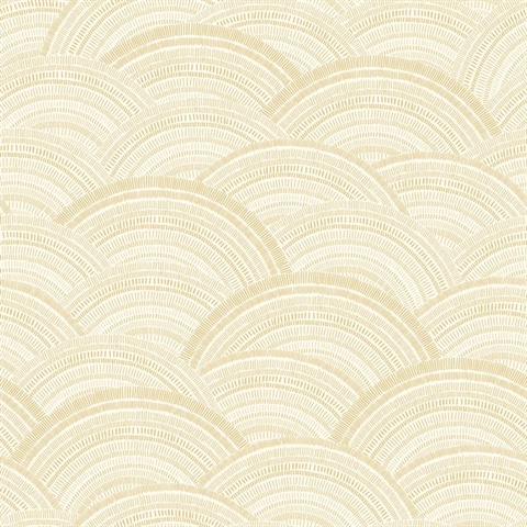 Encircle Yellow Geometric Wallpaper