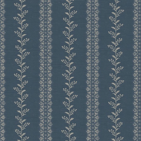 Everleigh Navy Blue Wallpaper