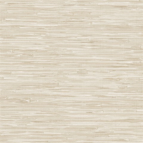 Exhale Dove Woven Faux Grasscloth Wallpaper