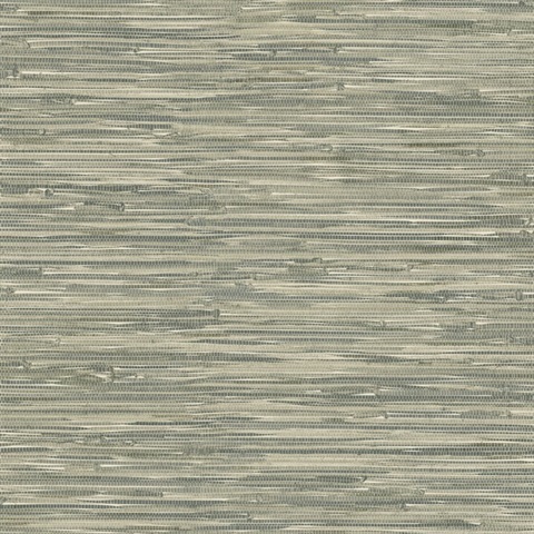 Exhale Moss Woven Faux Grasscloth Wallpaper