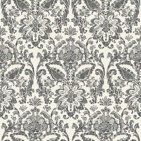 AM8752 | Floral Damask | Wallpaper Boulevard