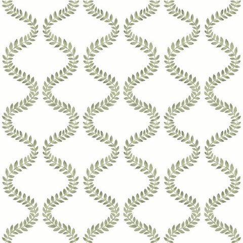 Florentine Green Vine Trellis Peel & Stick Wallpaper