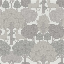 Forest of Arden Grey Deer Wallpaper