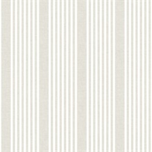 French Soft Linen Stripe Wallpaper