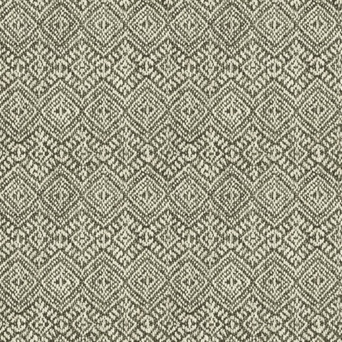 Gallivant Black & White Woven Geometric Wallpaper