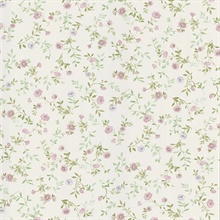 403-49227 | Garden Lavender Wash Floral Wallpaper | Wallpaper Boulevard