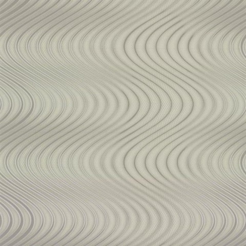 Grey & Light Grey Ocean Swell Wallpaper