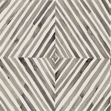 Havana Diamond Geometric Natural Grasscloth Stone Wallpaper