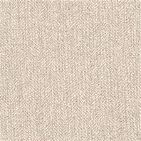 Herring Bone Beige Commercial Wallpaper