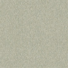 Herringbone Green Faux Tweed Wallpaper