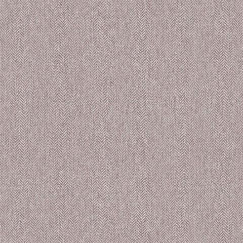 Herringbone Lavender Faux Tweed Wallpaper