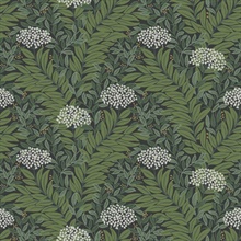 Highgrove Black Leaf Wallpaper