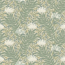 Highgrove Light Taupe Leaf Wallpaper