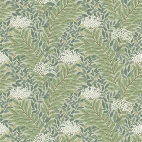 Highgrove Sage Leaf Wallpaper