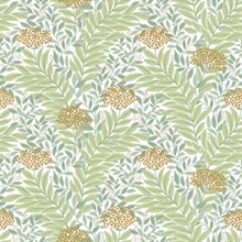 Highgrove White Leaf Wallpaper