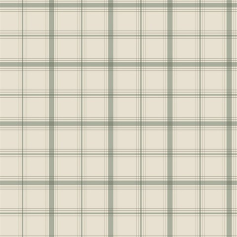 Hunter Green Plaid Wallpaper