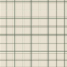 Hunter Green Plaid Wallpaper