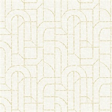 Integrity Yellow Arched Outlines Textured Wallpaper