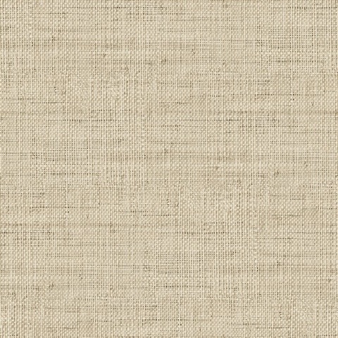 Kaya Tan Faux Basketweave Wallpaper