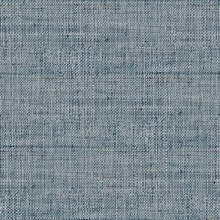 Kaya Turkish Blue Faux Basketweave Wallpaper