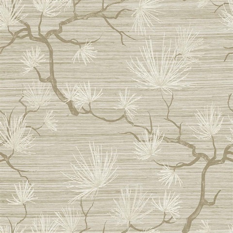 Kiruna Saddle Tan Tree Branch Wallpaper