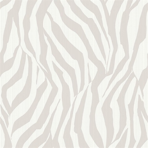 Kodiak Smoke Modern Zebra Wallpaper