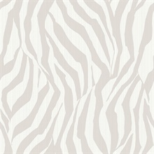 Kodiak Smoke Modern Zebra Wallpaper