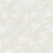 Layered White Lily Pads Wallpaper