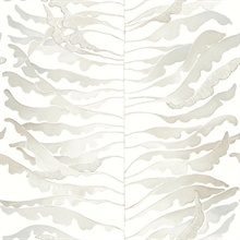 Leaf Column Neutral Wallpaper