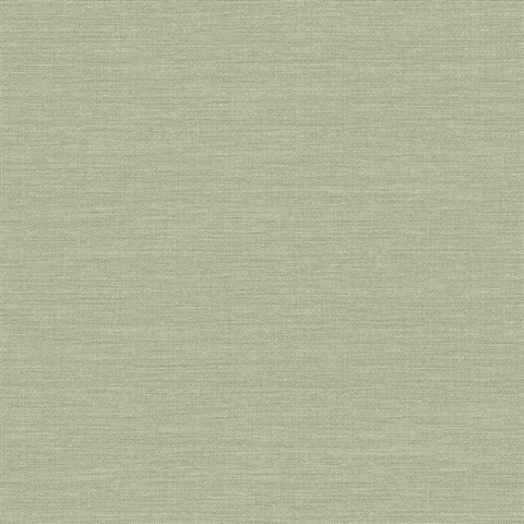 Libeco 27 Sage Faux Fine Linen Wallpaper