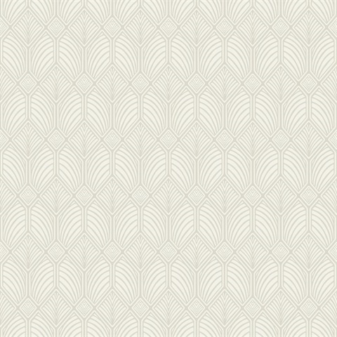Light Beige Craftsman Textured Geometric Wallpaper