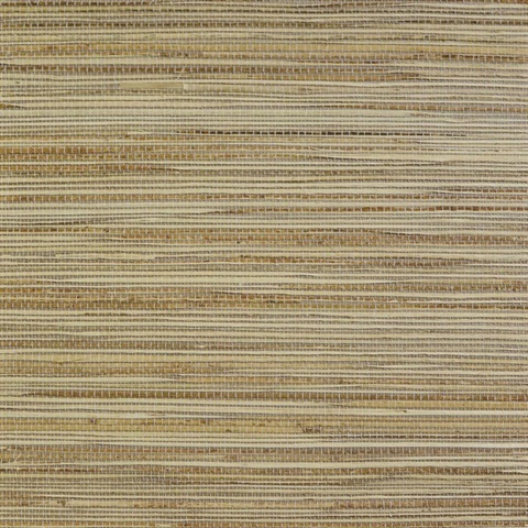 Lillian August Natural Grasscloth Heathered Tan Wallpaper