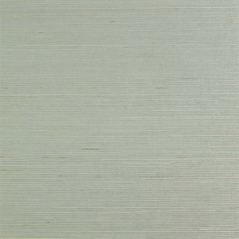 Lillian August Natural Grasscloth Soft Aqua Wallpaper