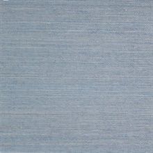 Lillian August Natural Grasscloth Blue Grey Wallpaper