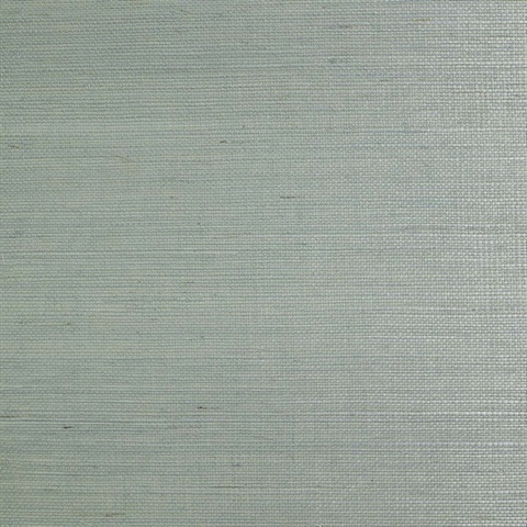 Lillian August Natural Grasscloth Blue Sage Wallpaper